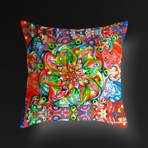 Mandala_society6_preview-throw pillow_coloured