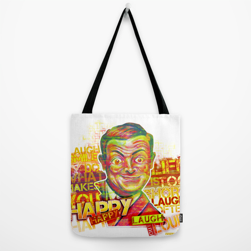 Mr Bean society6 - tote bag full graphic with handle