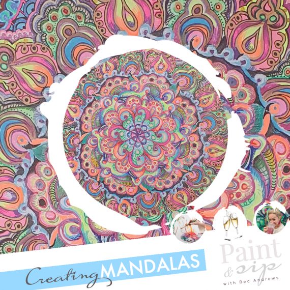 Paint and Sip – Creating Mandalas