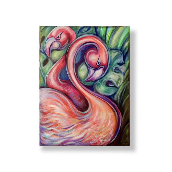 flamingo 2 - on white background